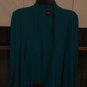Sweater jacket teal
